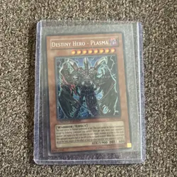 Yu-Gi-Oh Destiny Hero Plasma Secret Rare Limited Edition Card CT04-EN003 NM - Image 1