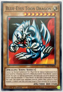 LDS1-EN056 Blue-Eyes Toon Dragon - Common 1st Edition Near Mint YuGiOh Card - Image 1