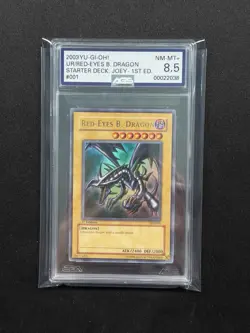 Red-Eyes B. Dragon – Starter Deck: Joey 1st Edition (AGS 8.5 NM-MT+) - Image 1