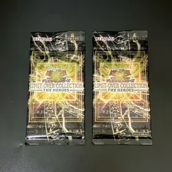 New 2PACK LIMIT OVER COLLECTION THE HEROES Yugioh Duel Monsters Japanese SEALED - Image 1