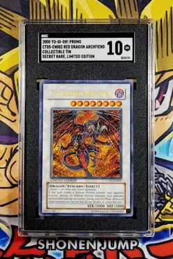 Yu-Gi-Oh! RED DRAGON ARCHFIEND Collectors Tin Promo CT05-EN002 SGC 10 Secret GEM - Image 1