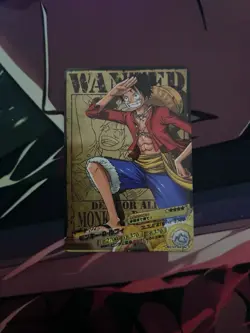 One Piece Wanted Card Monkey D. Luffy AR Carddass - Image 1