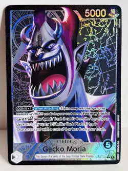 Gecko Moria OP06-080 Leader ENGLISH ALTERNATE ART One Piece TCG NM - Image 1