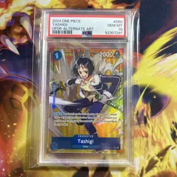 One Piece Tashigi Alt Art OP06-050 English Wings of the Captain ENG PSA 10 - Image 1