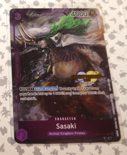One Piece Card Game English Championship Carte Holo Foil Sasaki OP01-101 Alt - Image 1