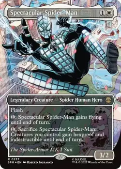 MTG English Spectacular Spider-Man (0237) (Borderless) (Textured Foil) NM Foil - Image 1