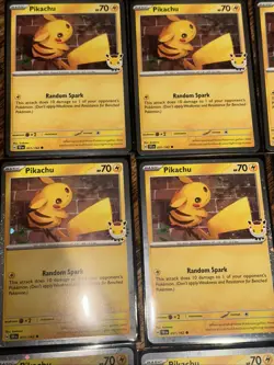 Pokemon Pikachu Promo Card Lot 12 Cards 2026 Pokemon Day English With 10 Coins - Image 1