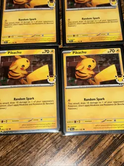 Pokemon Pikachu Promo Card Lot 12 Cards 2026 Pokemon Day English With 10 Coins - Image 3