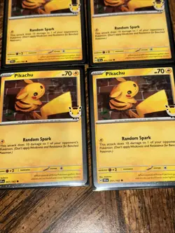 Pokemon Pikachu Promo Card Lot 12 Cards 2026 Pokemon Day English With 10 Coins - Image 4
