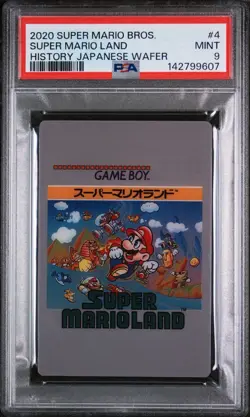 PSA 9 Mint Super Mario Land Super Mario History Card Wafer BANDAI Graded - Image 1