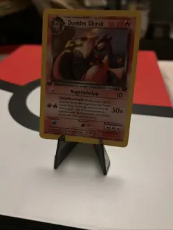Dunkles Glurak 1st Edition Pokemon Card 4/82 Holo Rare - Image 2