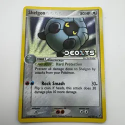 Shelgon 45/107 STAMPED Pokemon Card EX Deoxys Reverse Holo Uncommon LP / MP - Image 1
