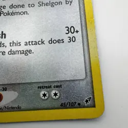 Shelgon 45/107 STAMPED Pokemon Card EX Deoxys Reverse Holo Uncommon LP / MP - Image 3