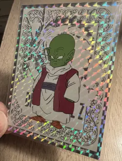 1998 Dragon Ball Z Vegeta Silver Prism Foil Card JPP/Amada G-2 - Image 2
