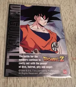 1998 Dragon Ball Z Vegeta Silver Prism Foil Card JPP/Amada G-2 - Image 3