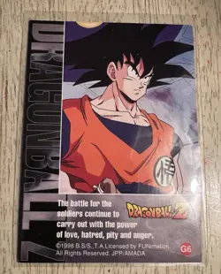 1998 Dragon Ball Z Vegeta Silver Prism Foil Card JPP/Amada G-2 - Image 4