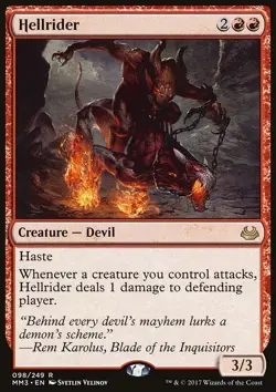 MTG Magic the Gathering Hellrider (98/270) Modern Masters 2017 LP - Image 1