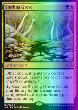 MTG Sterling Grove (293/767) Modern Horizons 2 NM FOIL- Etched - Image 1