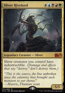 MTG Magic the Gathering Sliver Hivelord (211/298) Magic 2015 NM - Image 1