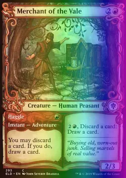 MTG Merchant of the Vale (293/533) Throne of Eldraine NM FOIL - Image 1