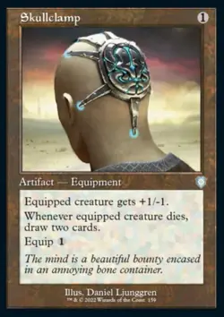 MTG Magic the Gathering Skullclamp (159/240) The Brothers' War Commander LP - Image 1