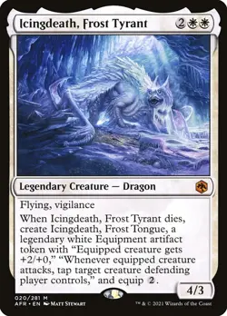 MTG Icingdeath, Frost Tyrant (20/518) Adventures in the Forgotten Realms NM - Image 1