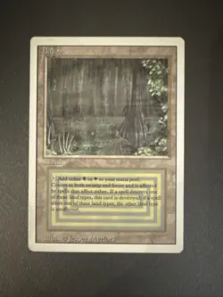 Magic the Gathering 1994 Bayou Revised Edition Rare Dual Land - Image 1