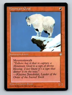 MTG Mountain Goat Regular NM - Image 1
