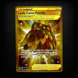 Pokemon TCG Silver Tempest Leafy Camo Poncho #214/195 Secret Rare NM - Image 1