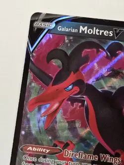 Galarian Moltres V - 097/198 - Pokemon Chilling Reign Sword Shield Rare Full Art - Image 4