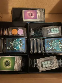 Pokemon S&V Twilight Masquerade ETB Card Sleeves, Dividers, Dice HUGE Lot - Image 1
