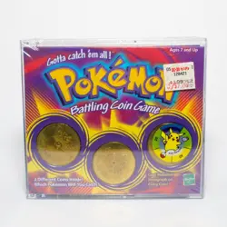 Pokemon Battling Coin Game Factory Sealed Hasbro Nintendo Vintage 1999 - Image 1