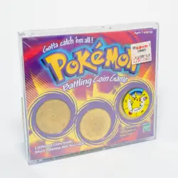 Pokemon Battling Coin Game Factory Sealed Hasbro Nintendo Vintage 1999 - Image 3