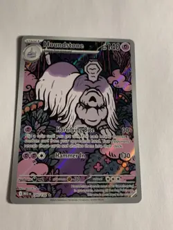Pokemon HOUNDSTONE 145/132 - Mega Evolution - ILLUSTRATION RARE - MINT - Image 1