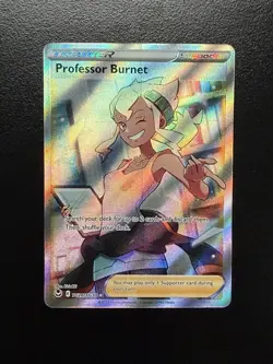 Pokemon TCG - Professor Burnett - Silver Tempest TG26/TG30 Trainer Gallery Holo - Image 1