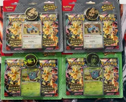 LOT OF 4 Pokemon TCG Ascended Heroes 2-Pack Blister Erika and Larry - NEW/SEALED - Image 1