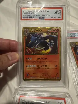 LOT Of 4 PSA 8 Shiny Charizard 1st Edition 077/070 Plasma Gale Japanese Pokemon - Image 4