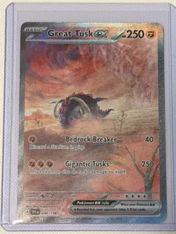 Pokemon Great Tusk EX Full Art Holo Special Illustration Rare SV01 246/198 - Image 1
