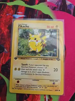 Pokemon TCG Pikachu Jungle 60/64 Regular 1999-2000 Wotc 1st Edition MP/Hp - Image 4
