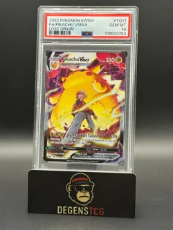 PSA 10 GEM MINT Pikachu TG17/TG30 Lost Origin Ultra Rare Trainer Gallery Pokemon - Image 1