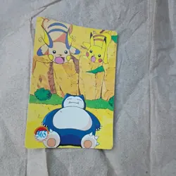 Pikachu Vintage Pokemon Bandai Carddass Vending Snorlax #365 Prism - Image 5