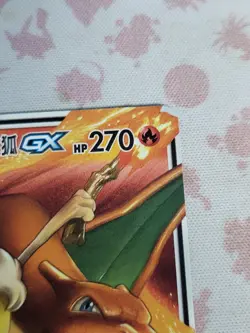 Pokemon TCG S-Chinese Charizard & Braixen GX Non-Holo SM 001/025 Tag Team Crease - Image 3