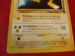 Pokemon TCG Pikachu LV 13 #25 Black Star Promo WB Movie Pokemon the first movie - Image 2