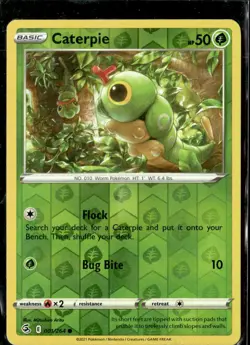 Pokemon Caterpie 001/264 Fusion Strike Non Holo Common - Image 1