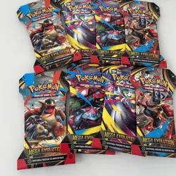 Pokemon Mega Evolution Sleeved Booster Pack LOT of 10 Sealed Packs 171111.1 - Image 2