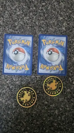 Pikachu 051/162 Pokemon Day Stamped Promo 30th Anniversary Lot Of 2 With Coins - Image 2