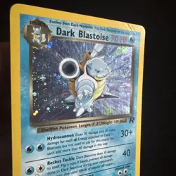 Dark Blastoise 3/82 Team Rocket Holo with swirl pokemon - Image 2