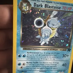Dark Blastoise 3/82 Team Rocket Holo with swirl pokemon - Image 3