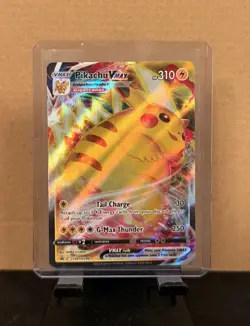 Pokemon Pikachu VMAX Sword & Shield Black Star Promo SWSH286 Full Art HOLO - Image 1