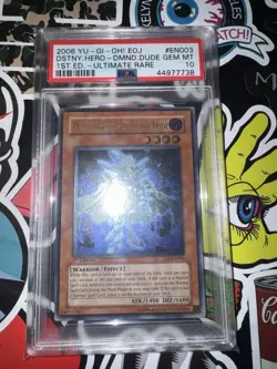 PSA 10 Destiny Hero Diamond Dude EOJ-EN003 1st Ed. Ultimate Rare Yugioh - Image 1